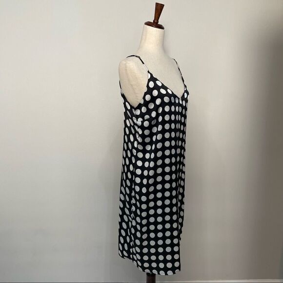 Walter baker effie polka dot sleeveless v-Neck tank slip dress size medium - Picture 6 of 14